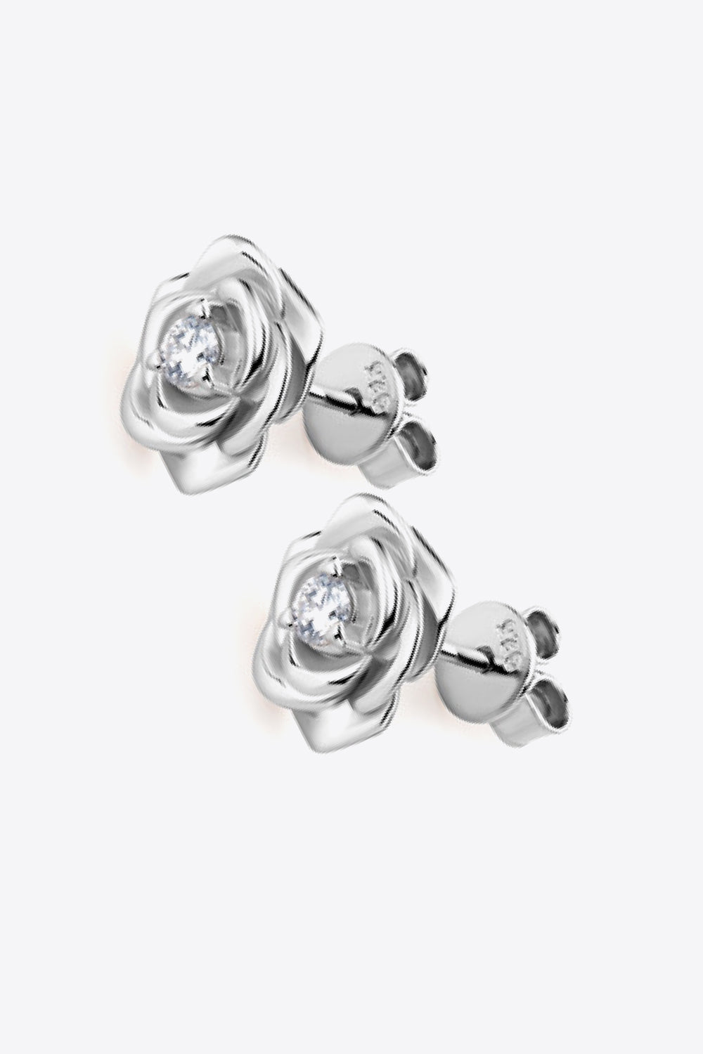 Marquise Clear CZ 5 Stone Stud Earrings Silver Rose Gold Butterfly Back UK  | eBay